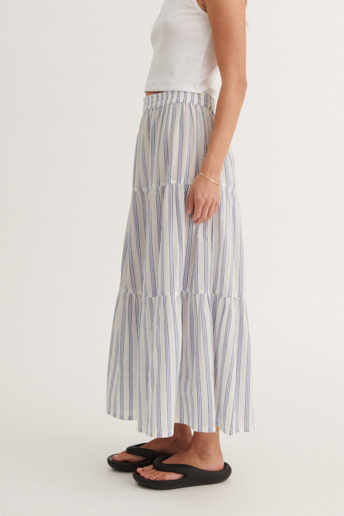 Basic Apparel Ada Skirt Nederdele 781 True navy / whisper white